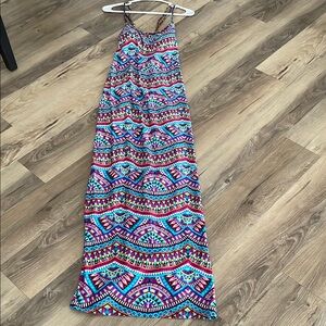 La Blanca Colorful Geometric Maxi Dress